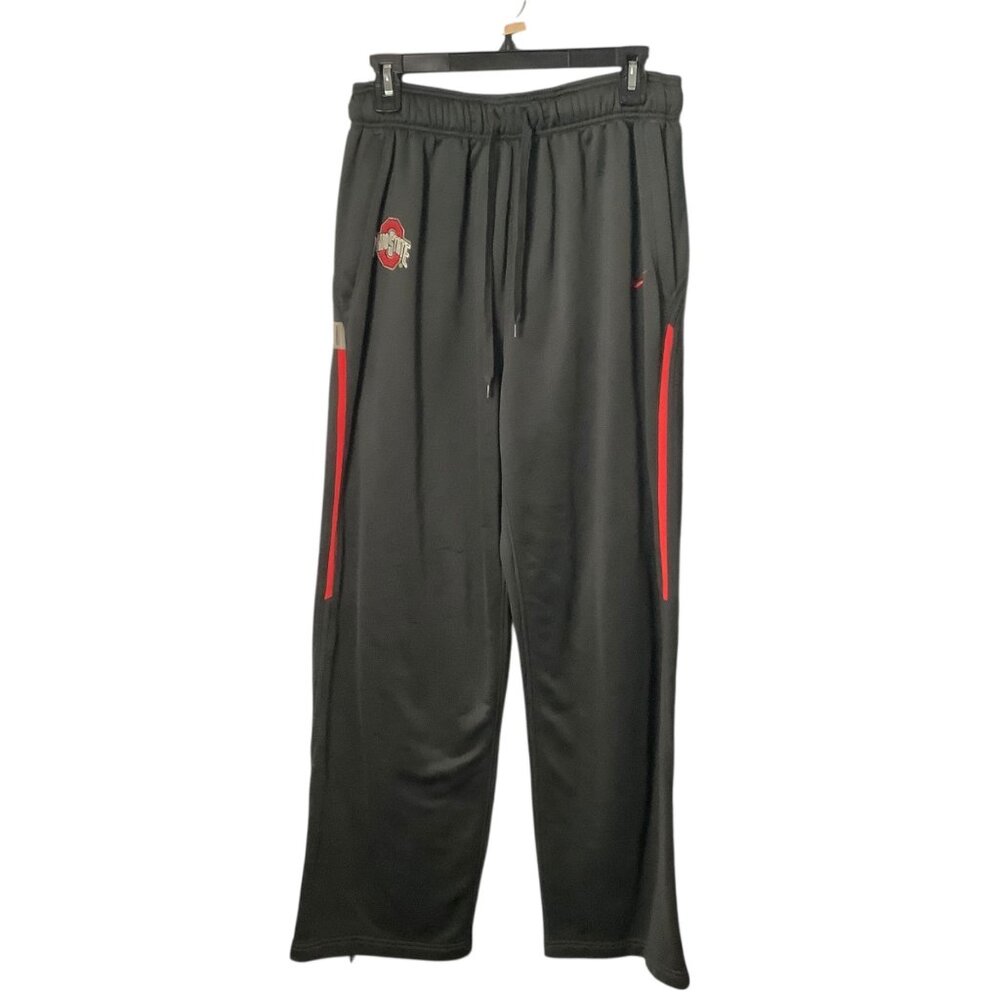 Vtg Ohio State‎ Buckeyes Black Nike Team Fit Dry Athletic Pants Men Large
